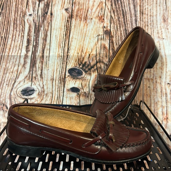 L.L. Bean Shoes Ll Bean Leather Kiltie Loafers Womens Sz 55 Poshmark